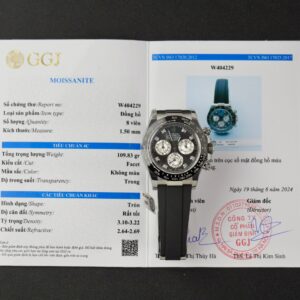 Rolex Super Clone Watch Daytona Dial Mother Of Pearl & Moissanite Diamonds Custom 40mm