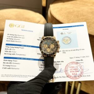 Rolex Daytona Super Clone Watch Purple Mother of Pearl Dial Moissanite BT Factory 40mm