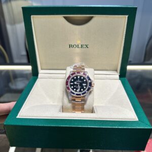 Rolex GMT-Master II 126755 SARU Super Clone Watch Gold Wrapped Moissanite 41mm