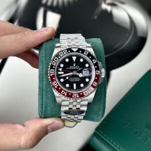 Rolex Super Clone Watch GMT-Master II Coke Black Dial Strap Jubilee Clean Factory 40mm