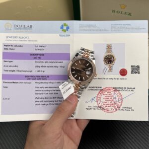 Rolex Super Clone Watches DateJust Gold Wrapped Chocolate Dial GM Factory 41mm