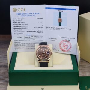 Rolex Sky-Dweller M336235 Super Clone Watch Custom Gold Wrapped Chocolate Dial 42mm