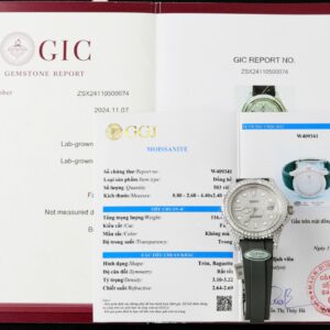 Rolex Yacht-Master Super Clone Watch Full Diamond Moissanite Rubber Strap 42mm