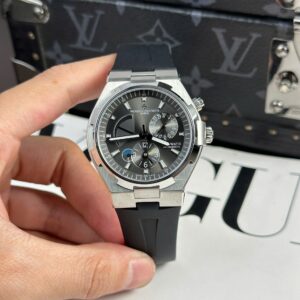 Vacheron Constantin Super Clone Watch Overseas Dual Time 47450 Gray 9F Factory 42mm