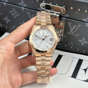 Vacheron Constantin Overseas 4500V Rose Gold Super Clone Watch White Dial 41mm