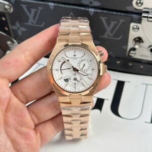 Vacheron Constantin Super Clone Watch Overseas Dual Time 47450 White Dial 9F Factory 42mm
