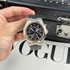 Vacheron Constantin Super Clone Watch Overseas Dual Time 47450 Demi Rose Gold 9F Factory 42mm