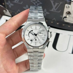 Vacheron Constantin Super Clone Watches Overseas Dual Time 47450 White 9F Factory 42mm